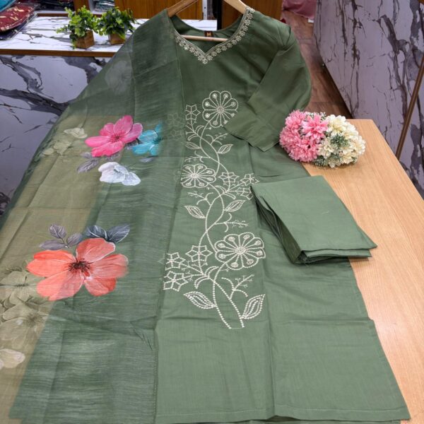 Roman set ( Kurti, Pant and Dupatta )- RS008