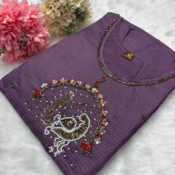 Lavender - Kota Checks Umbrella