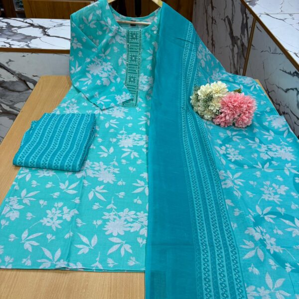 Sky Blue Kurtis Set - SC009