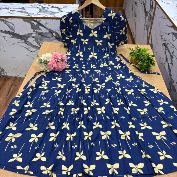 Navy With Sandal- Maxi Umbrella - MU005