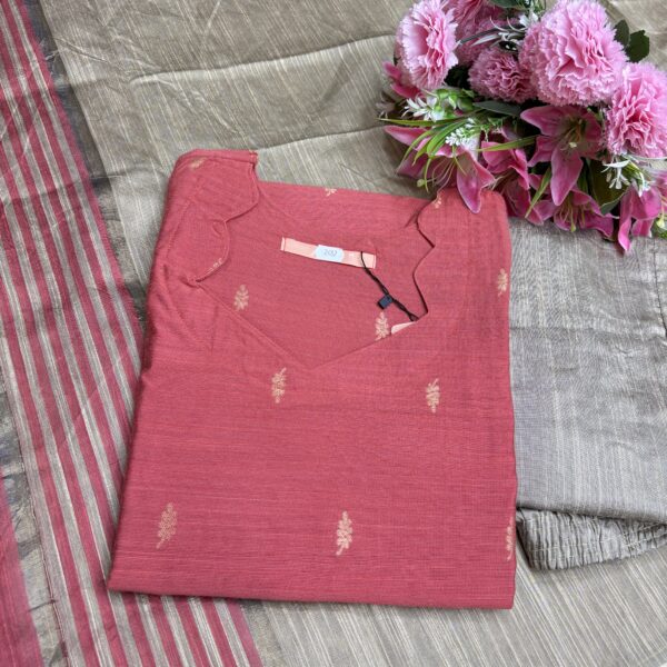 Raw silk kurta set with pant & Dhuppata